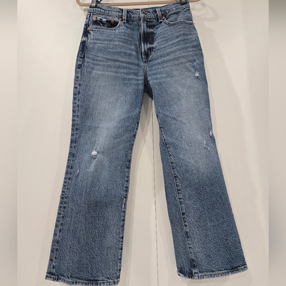 Pistola Jeans 27P Light Med Wash Button Fly Straight Leg Classic Preppy Capsule - Picture 2 of 11